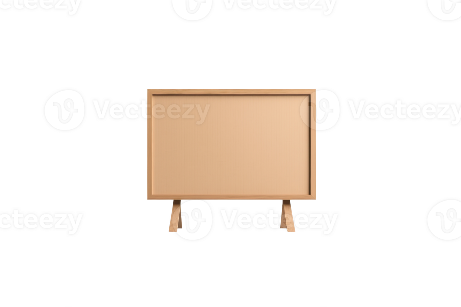 A wooden easel frame designed for displaying artwork or messages. png