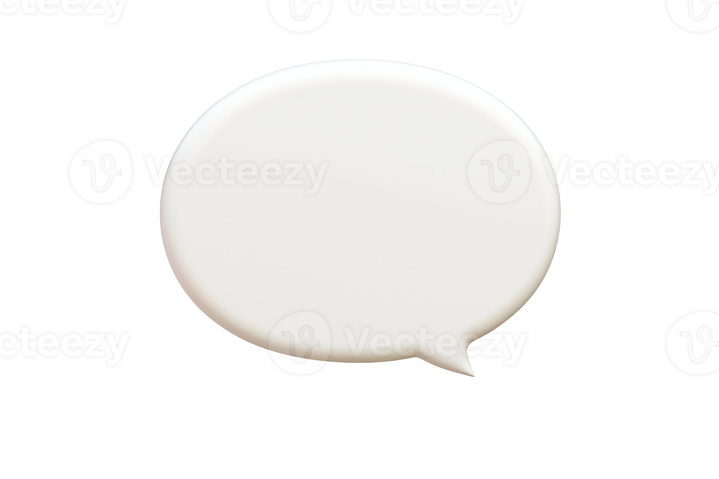 A simple speech bubble shape, featuring a smooth, rounded design with a small tail for indicating dialogue. png