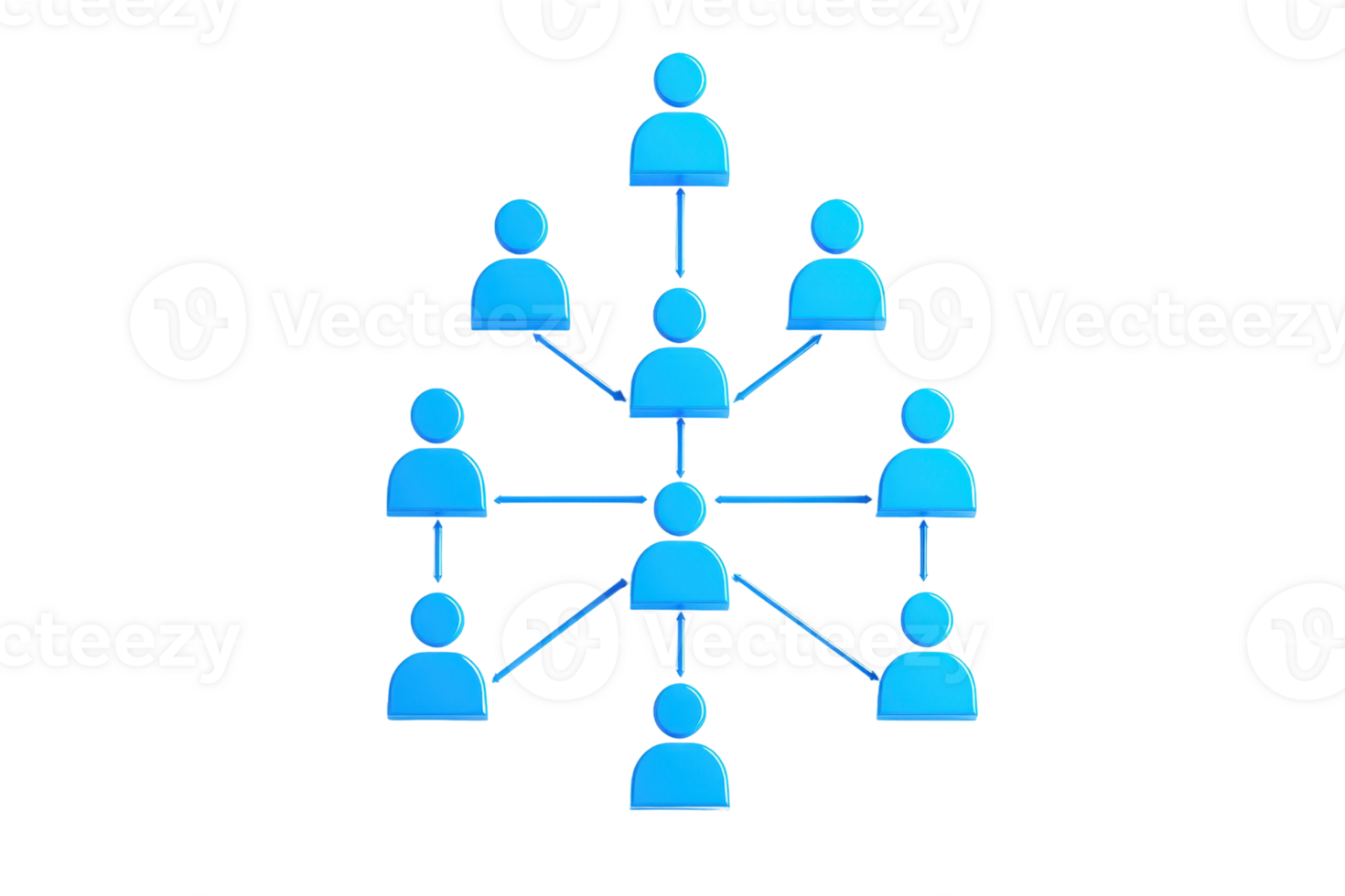 A network diagram featuring interconnected figures representing relationships or connections among individuals. png