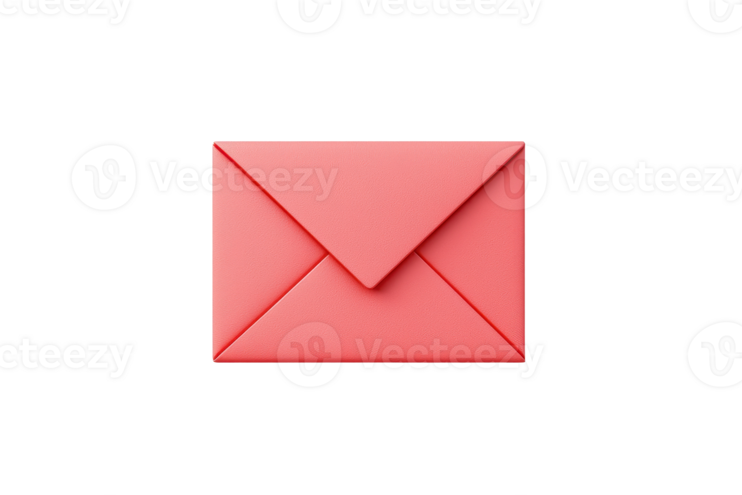 A vibrant red envelope featuring a classic design, symbolizing communication and correspondence. png