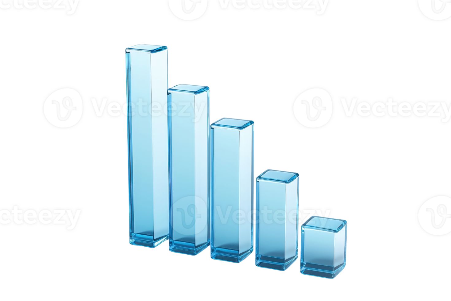A series of vertical bars in varying heights, depicted in a sleek, modern design, representing data or statistical information. png
