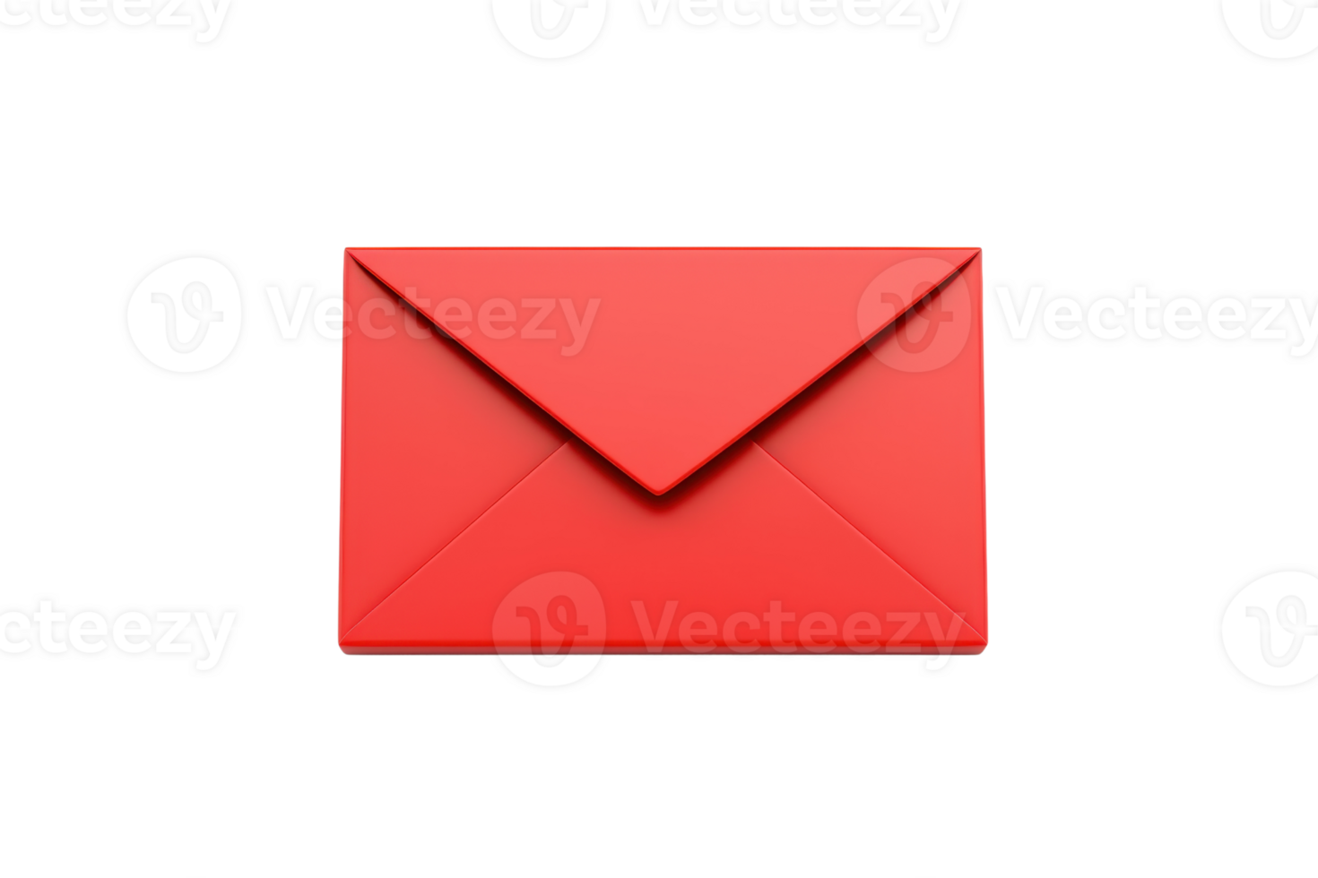 A vibrant red envelope featuring a pointed flap, perfect for sending letters or cards. png