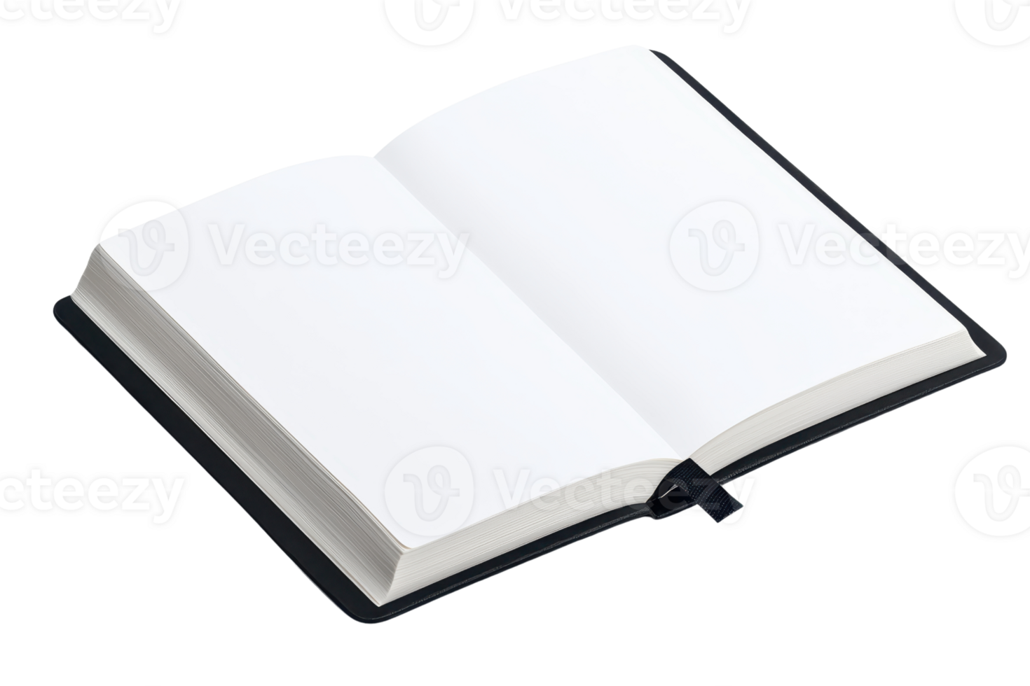 An open book with blank pages, inviting writing or drawing. png