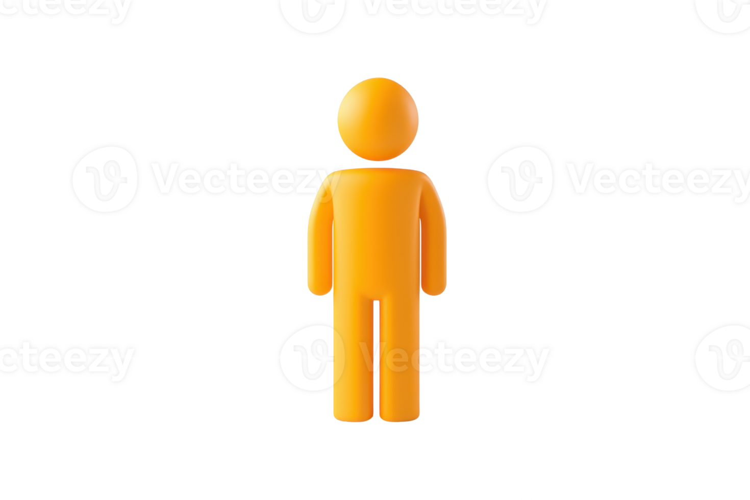A simple, stylized figure in orange representing a person. png