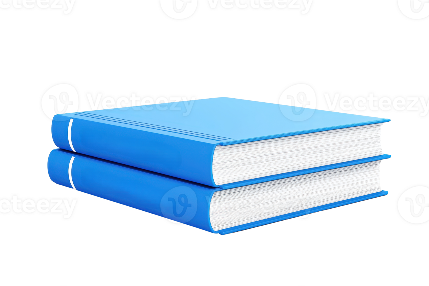 A pair of blue notebooks stacked together, showcasing a clean design with a textured cover. png