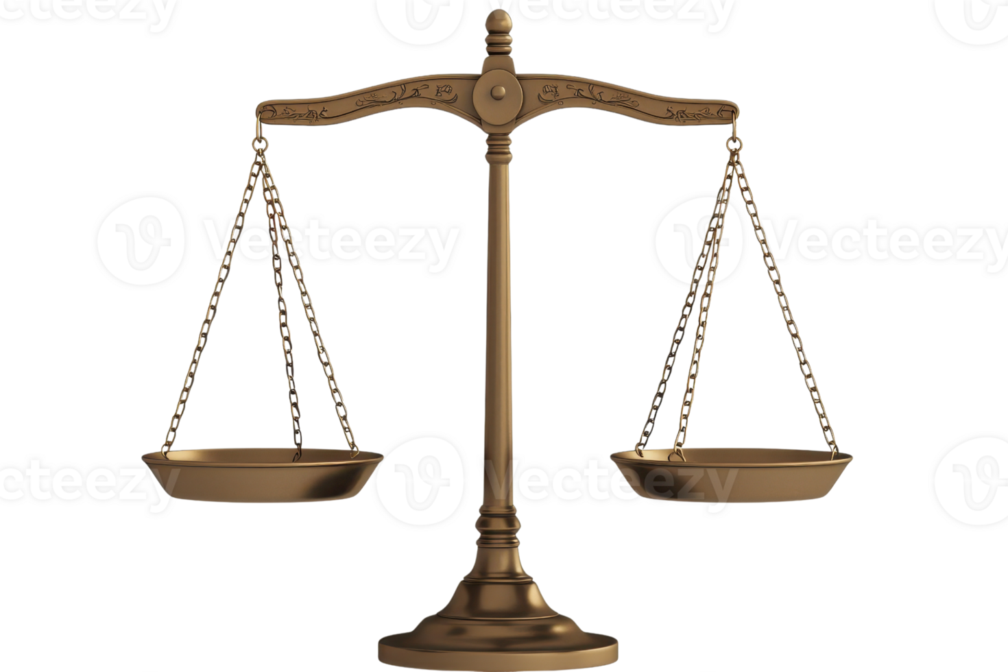 A classic balance scale with two plates, symbolizing justice and equality. png