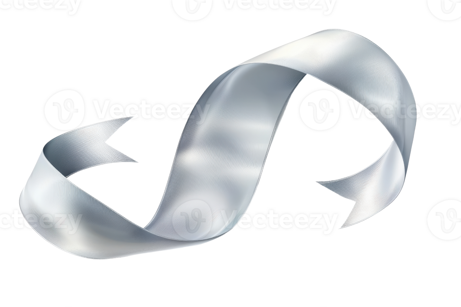 A flowing, elegant ribbon with soft curves and a shiny surface, twisting gracefully in mid-air. png