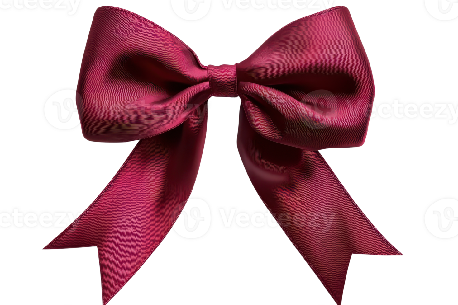 A vibrant pink satin bow with flowing tails, showcasing a smooth texture and elegant design. png