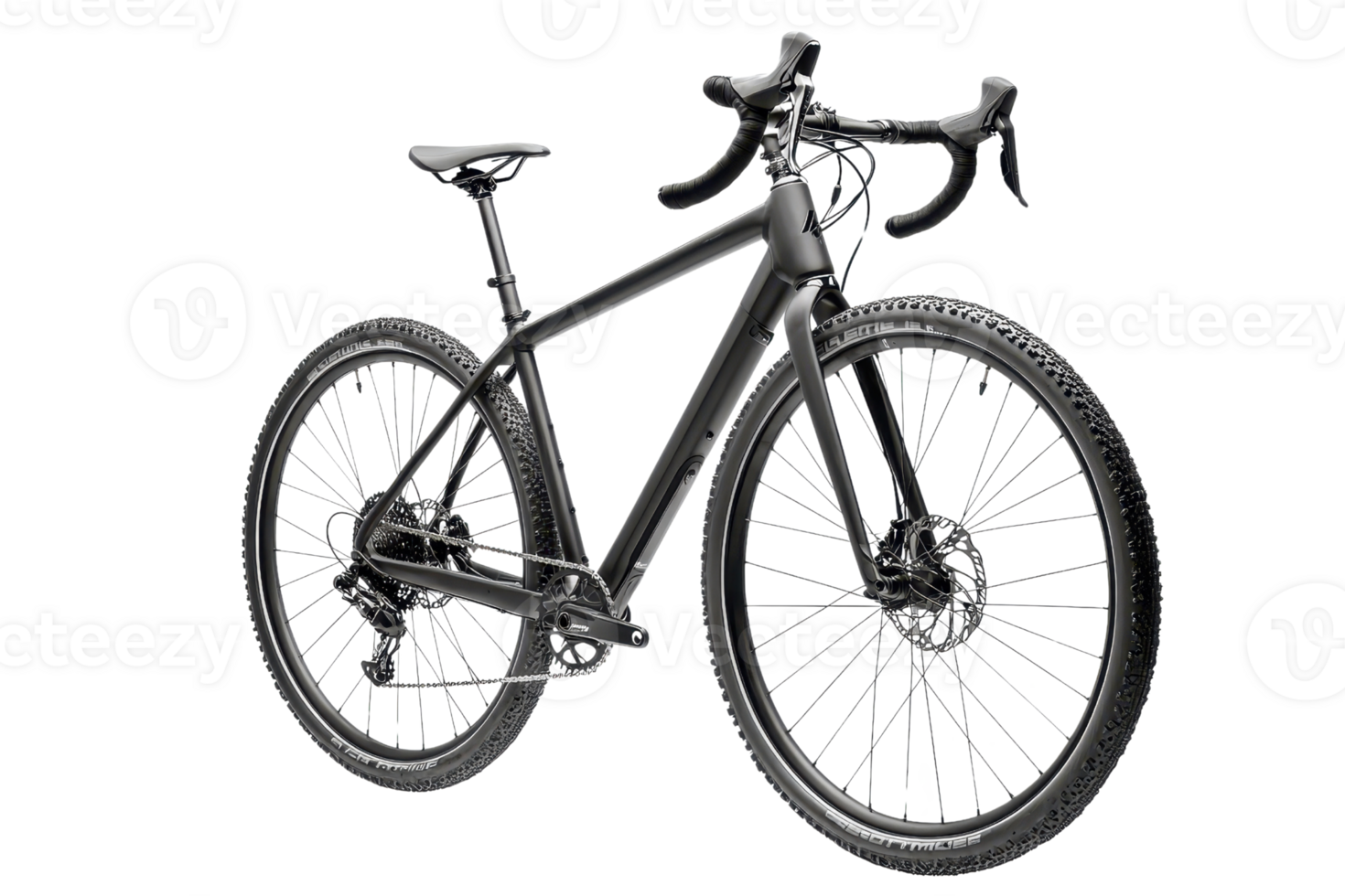 A sleek, modern bicycle designed for performance with a lightweight frame and rugged tires, perfect for various terrains. png