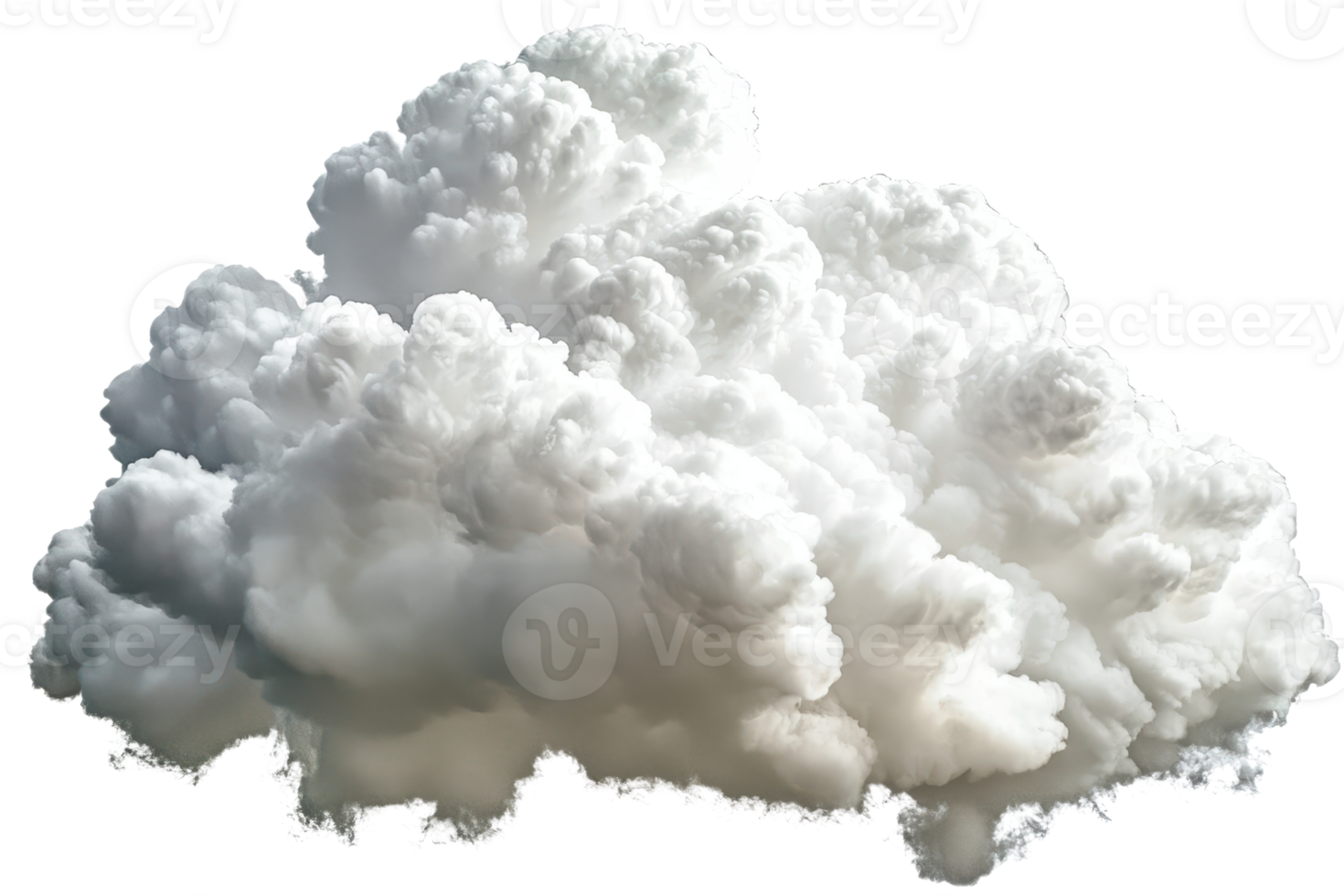 A fluffy white cloud with a billowy texture, appearing soft and voluminous. png