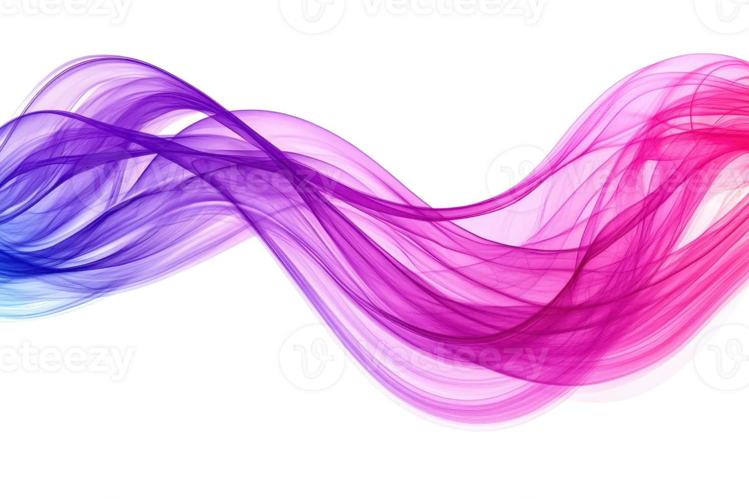 A vibrant wave of flowing colors blends purple and pink, creating a fluid and dynamic visual effect. png