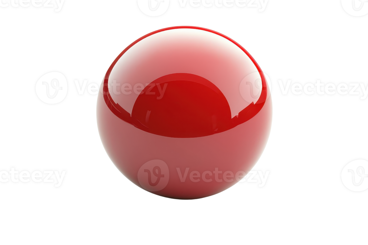 A shiny, red sphere with a smooth surface reflecting light. png