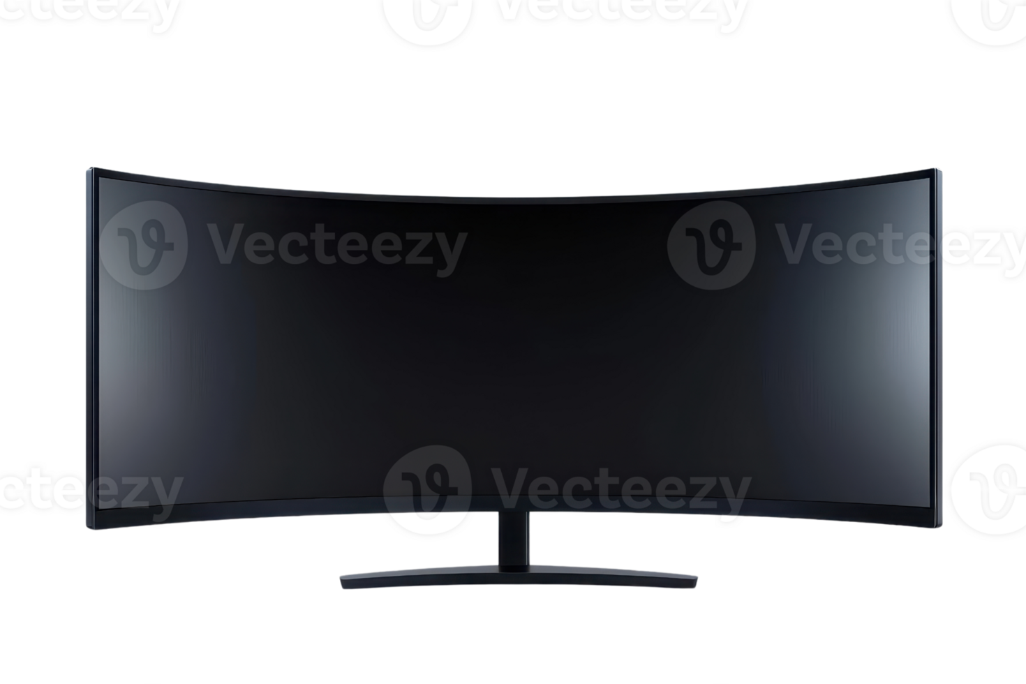 A sleek, modern curved monitor designed for immersive viewing experiences. png