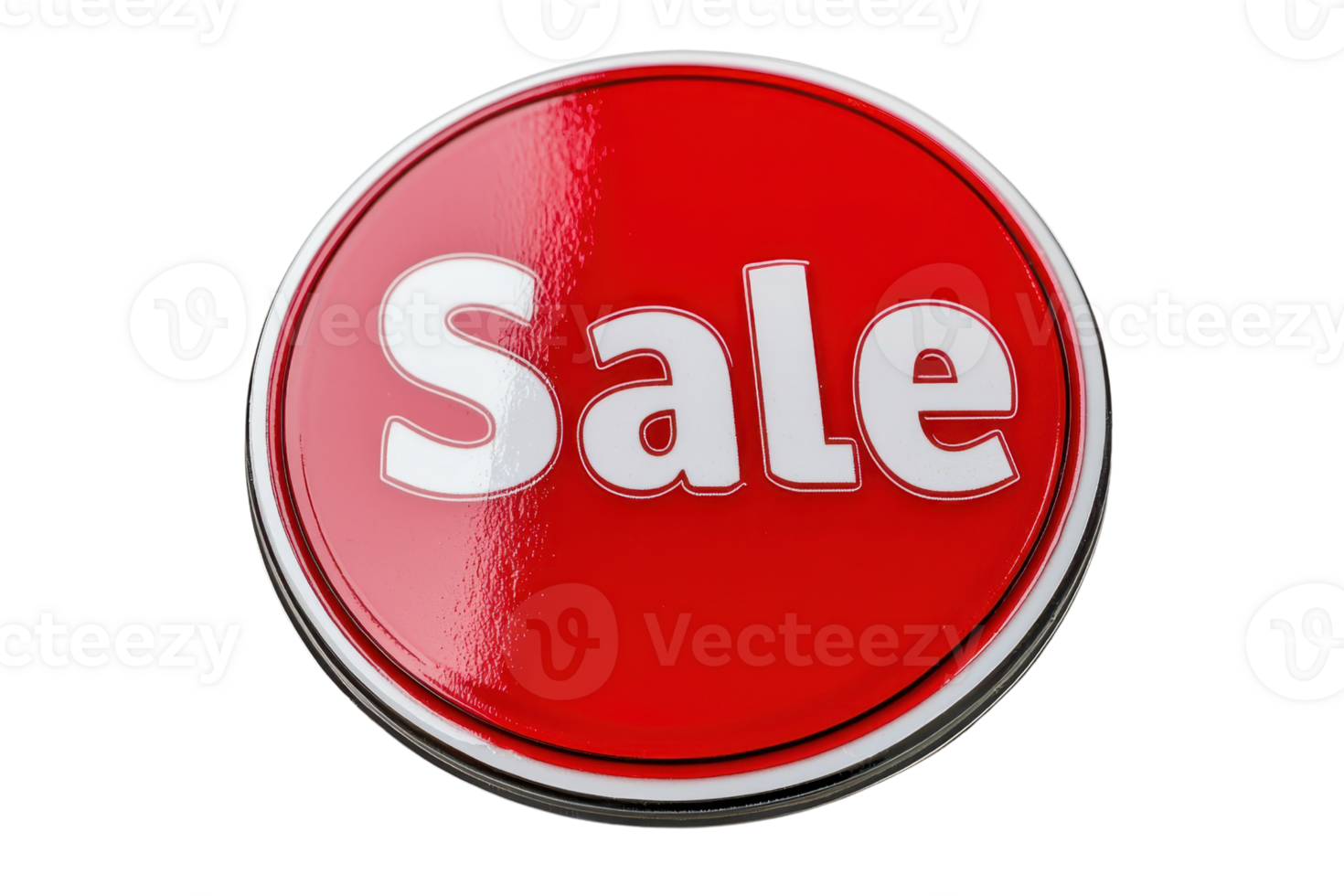 A bold, red circular badge displaying the word Sale in white letters, indicating a promotional offer or discount. png
