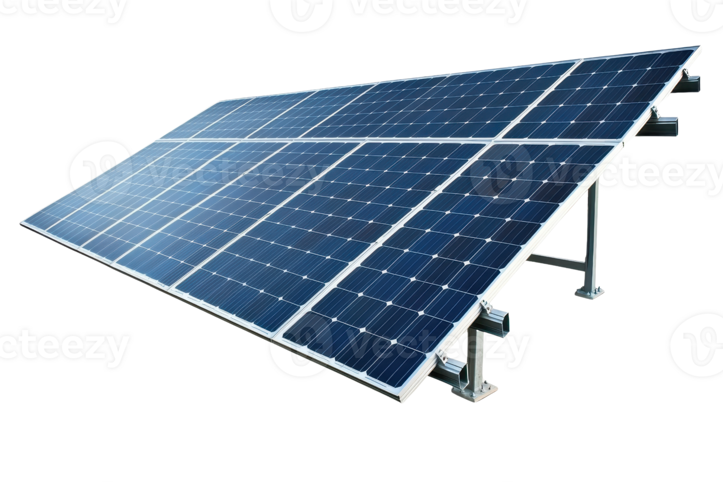 A solar panel array designed for harnessing sunlight and converting it into electricity. png