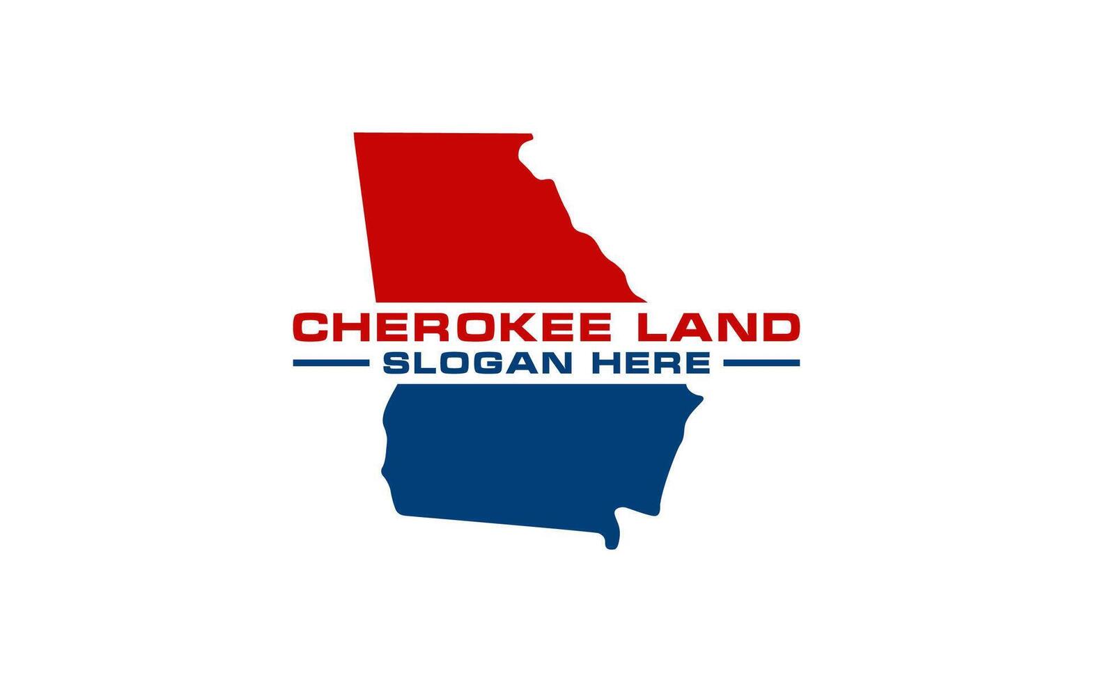 Georgia map logo design vector