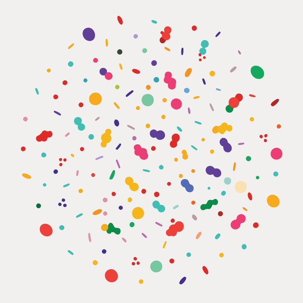 colorful white background confetti on white background vector