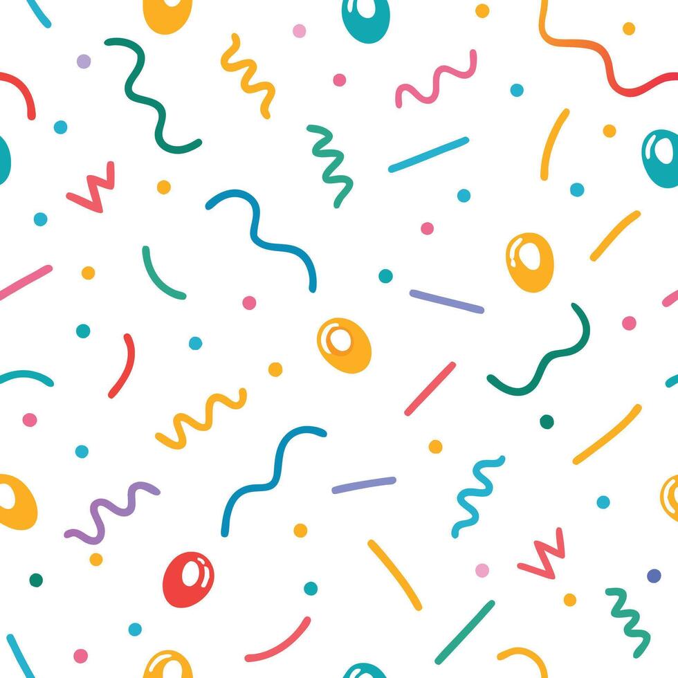 a colorful pattern with confetti vector