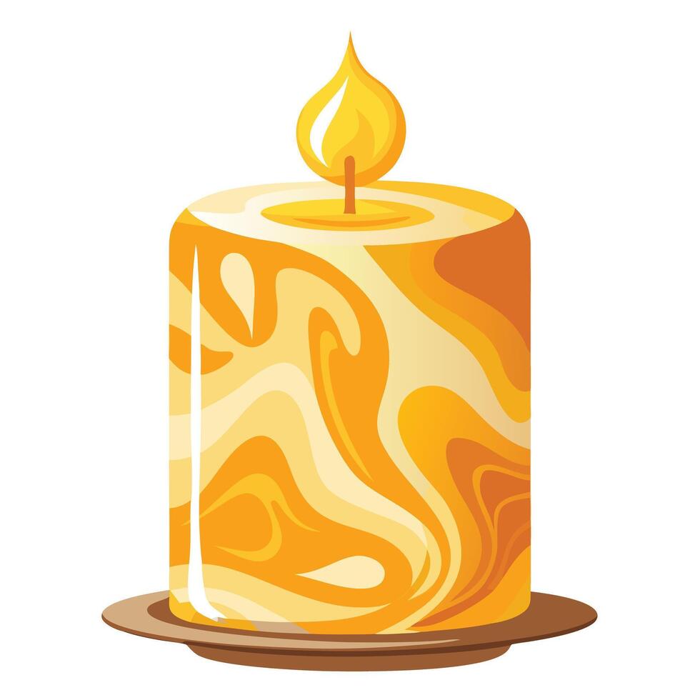 candle on a white background vector