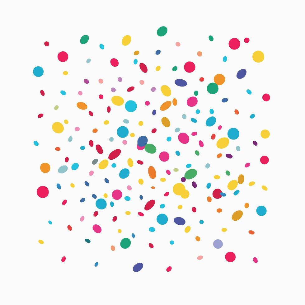 colorful confetti on white background , vector