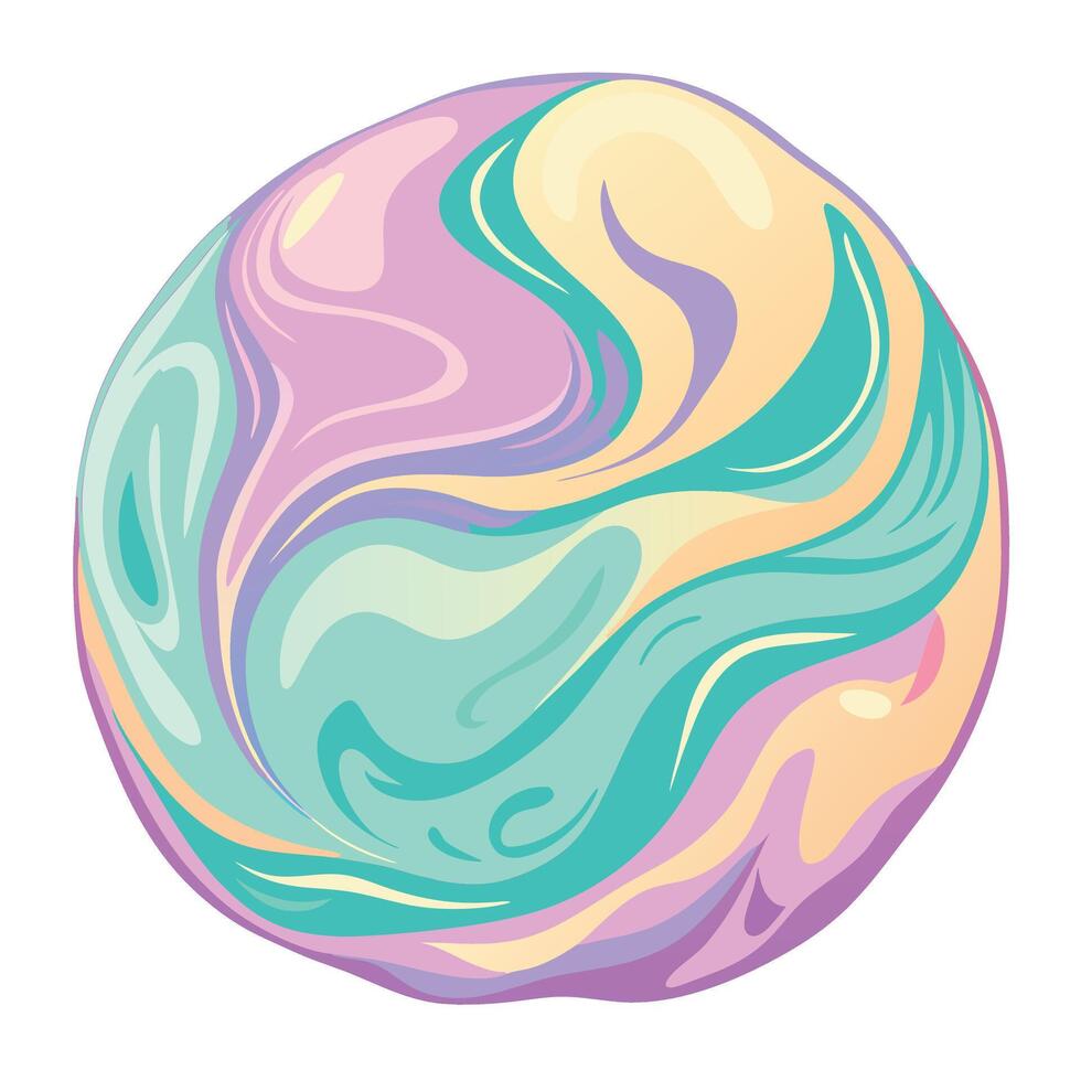 colorful swirled ball of soap, soap bubble, soap bubble, soap bubble, soap bubble vector