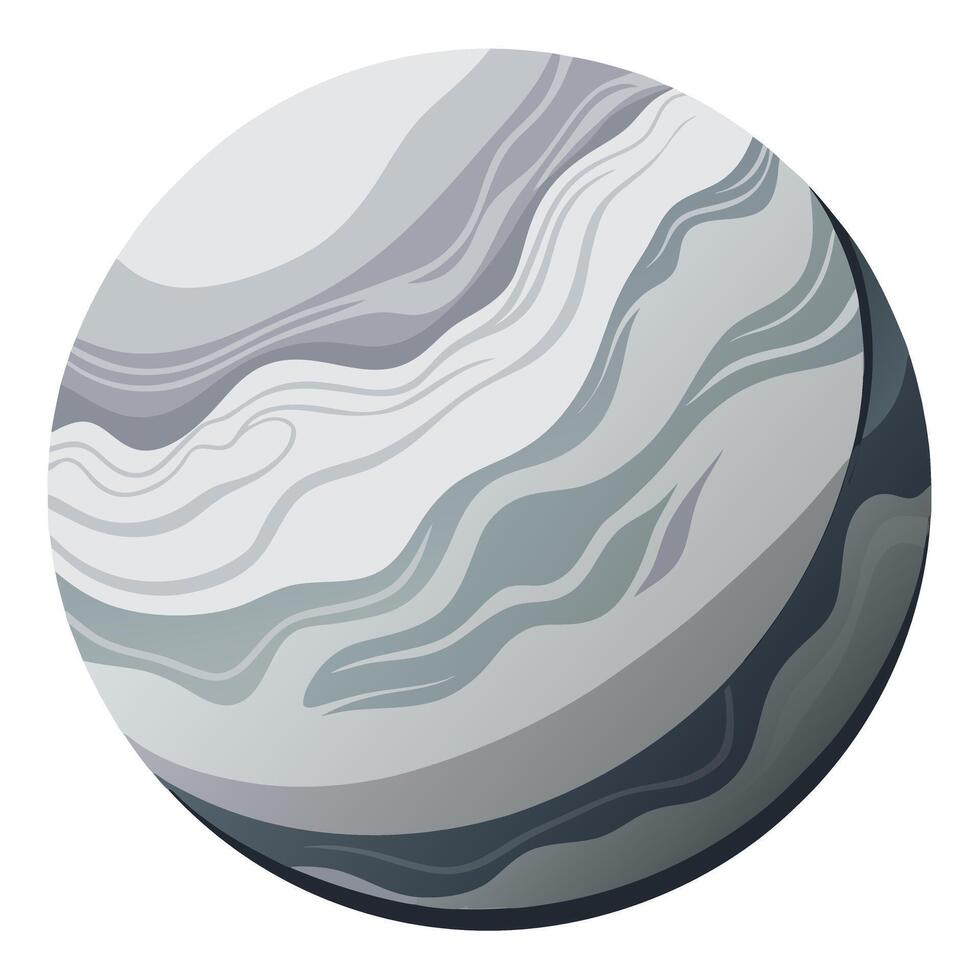 an illustration of a planet with a wave pattern vector