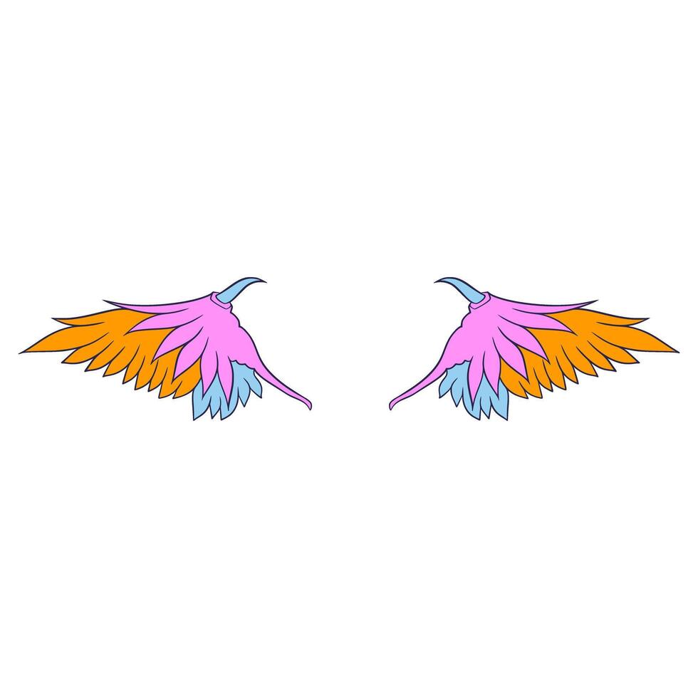 Wing illustration element decoration vector