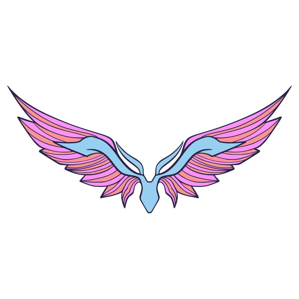 Wing illustration decoration element vector