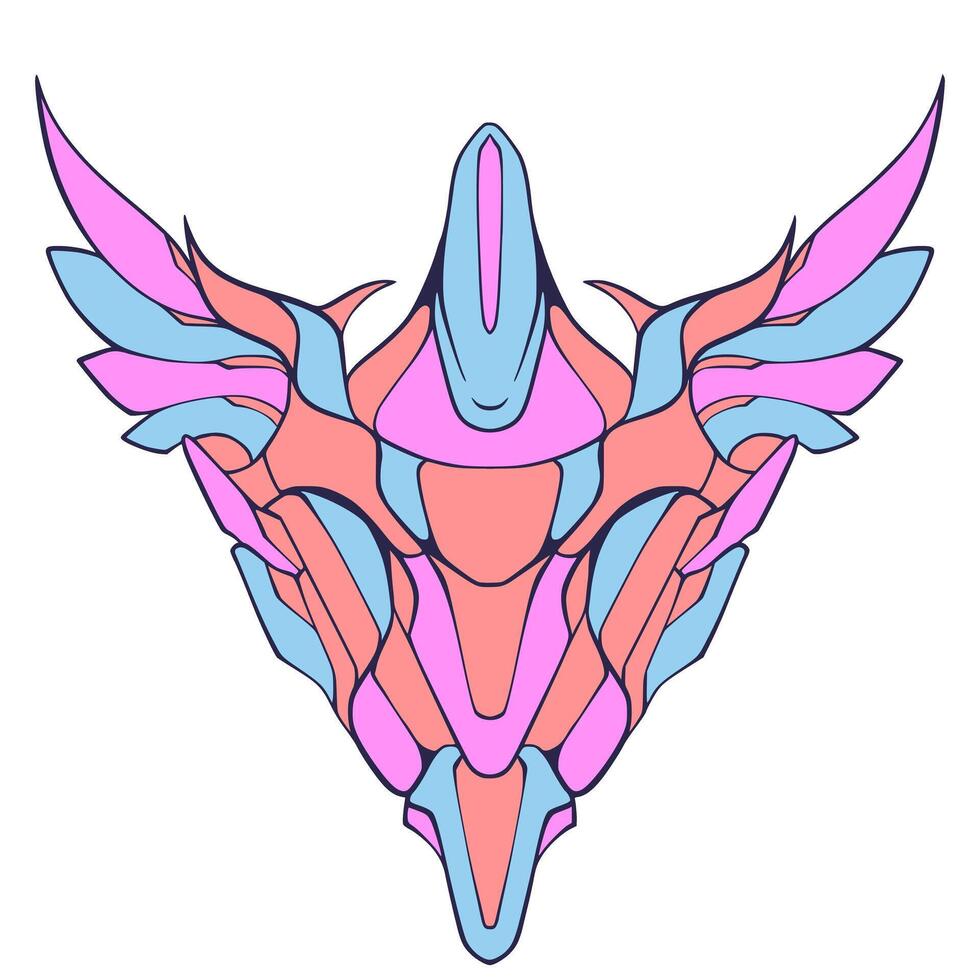 Wing decoration abstract vector