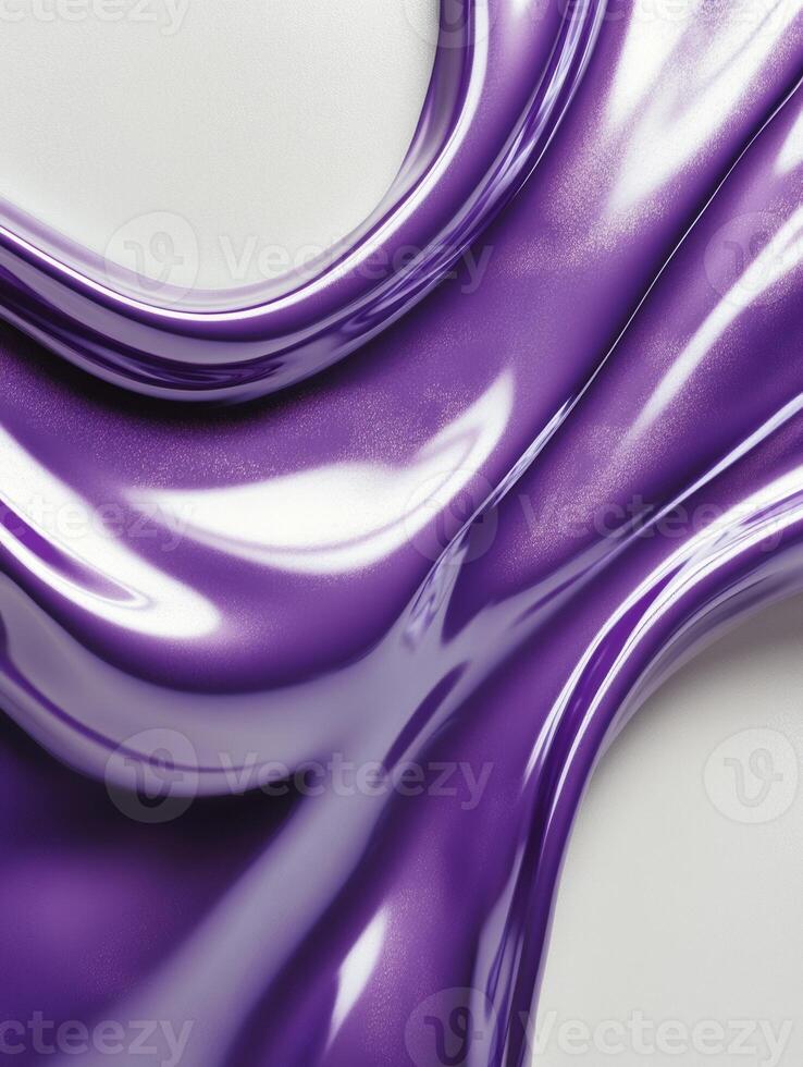 Abstract metallic violet gel streak texture on light background for modern design photo