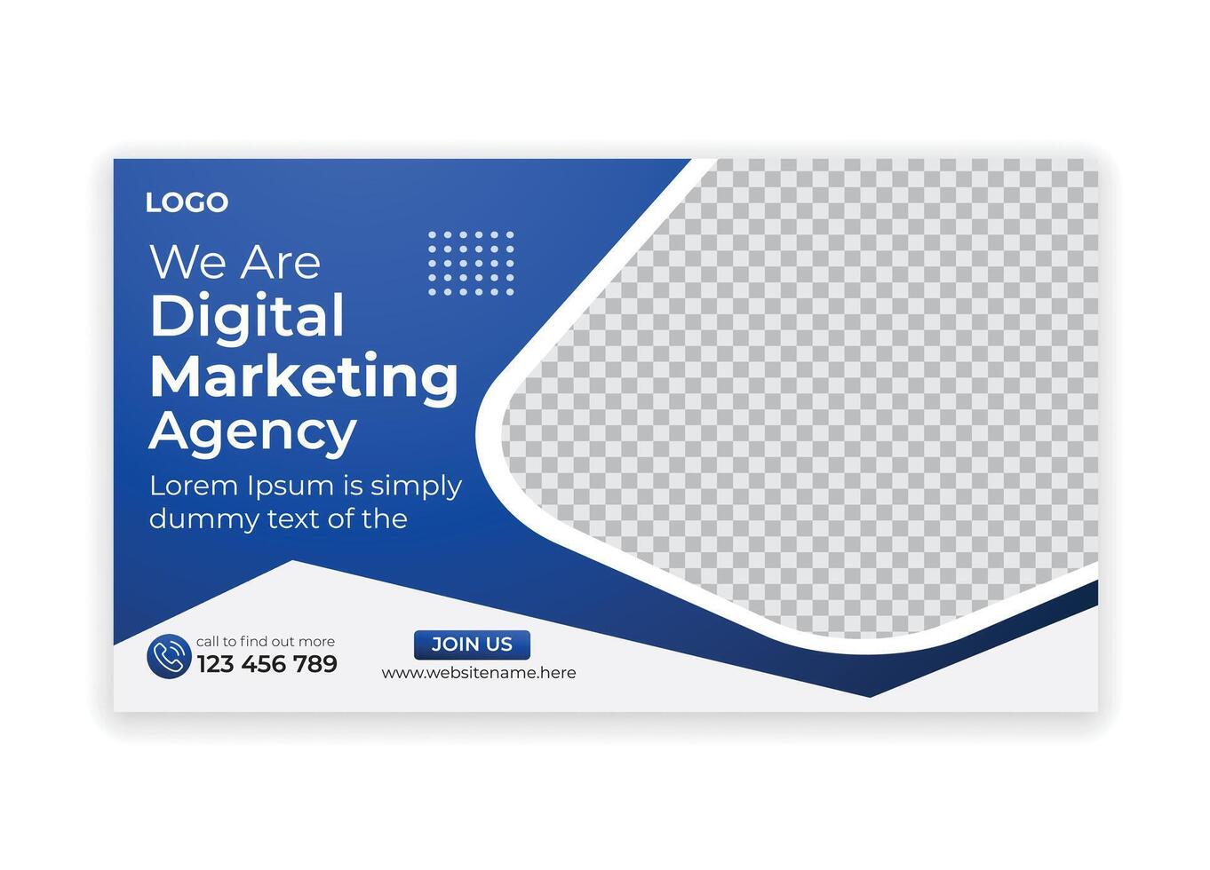 Web Marketing Company Banner Template vector