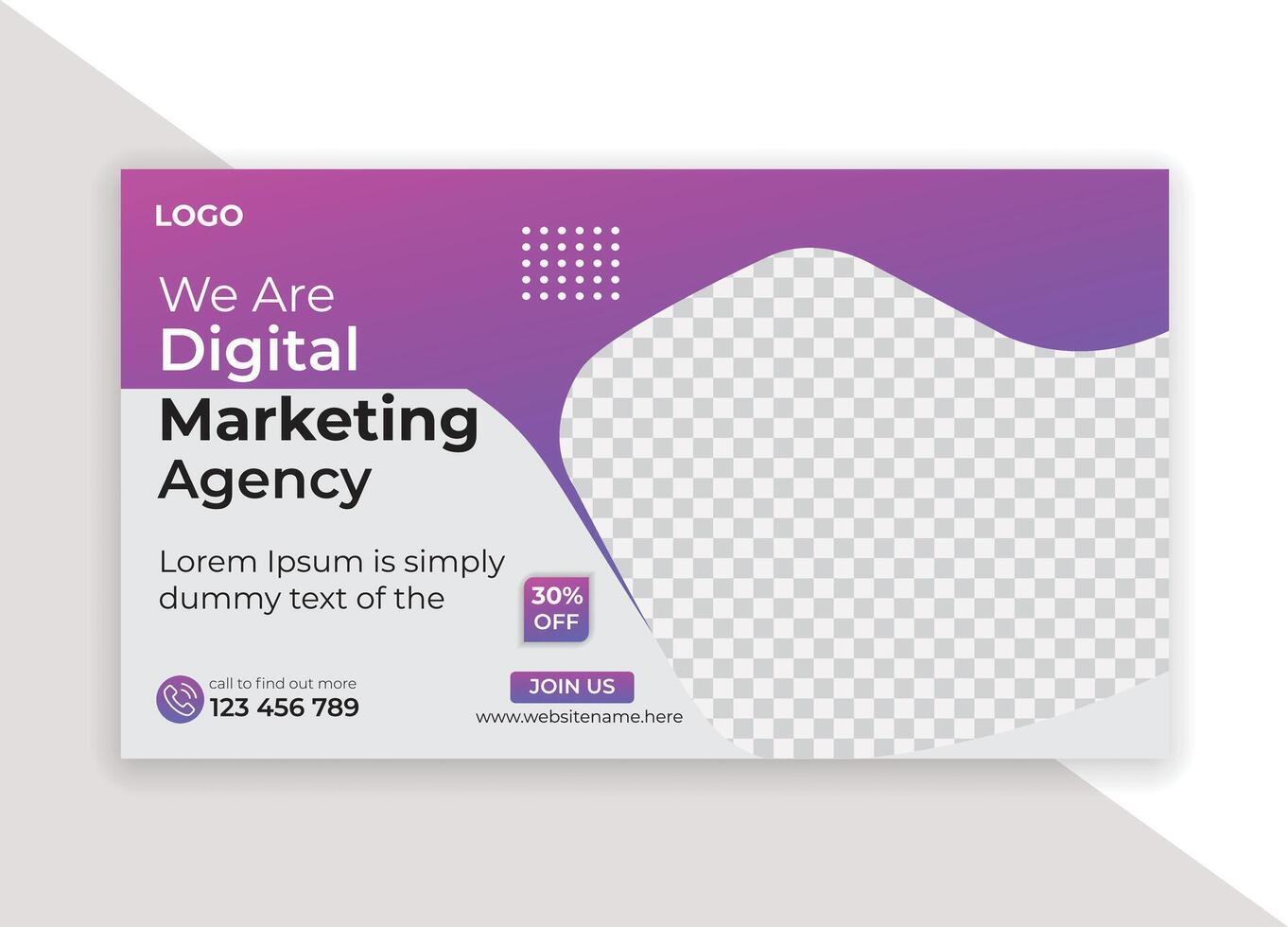 Customizable Marketing Company Promotion Layout vector