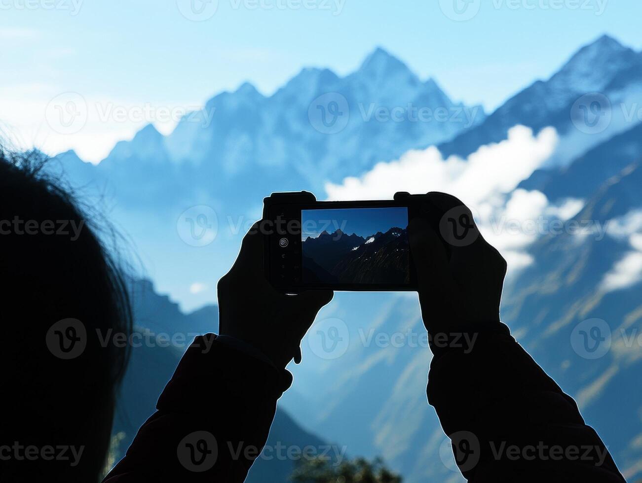 Capturing majestic mountain views with smartphone photography photo