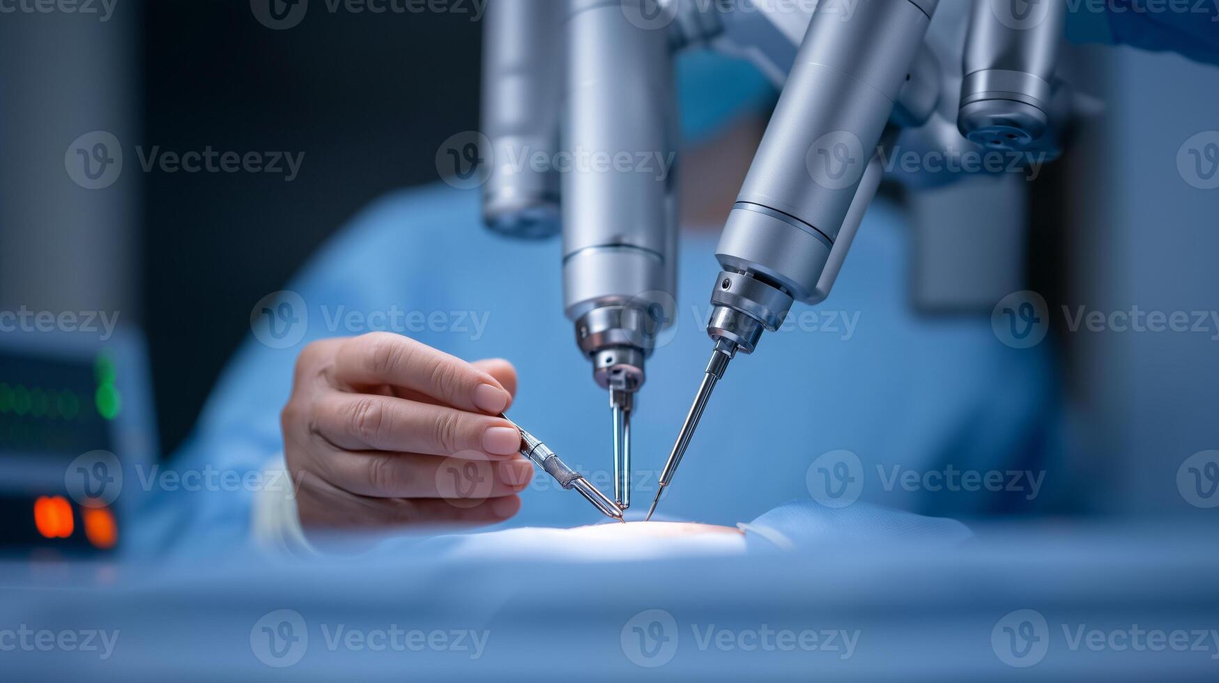 Robotic surgery system assisting in precision operation photo