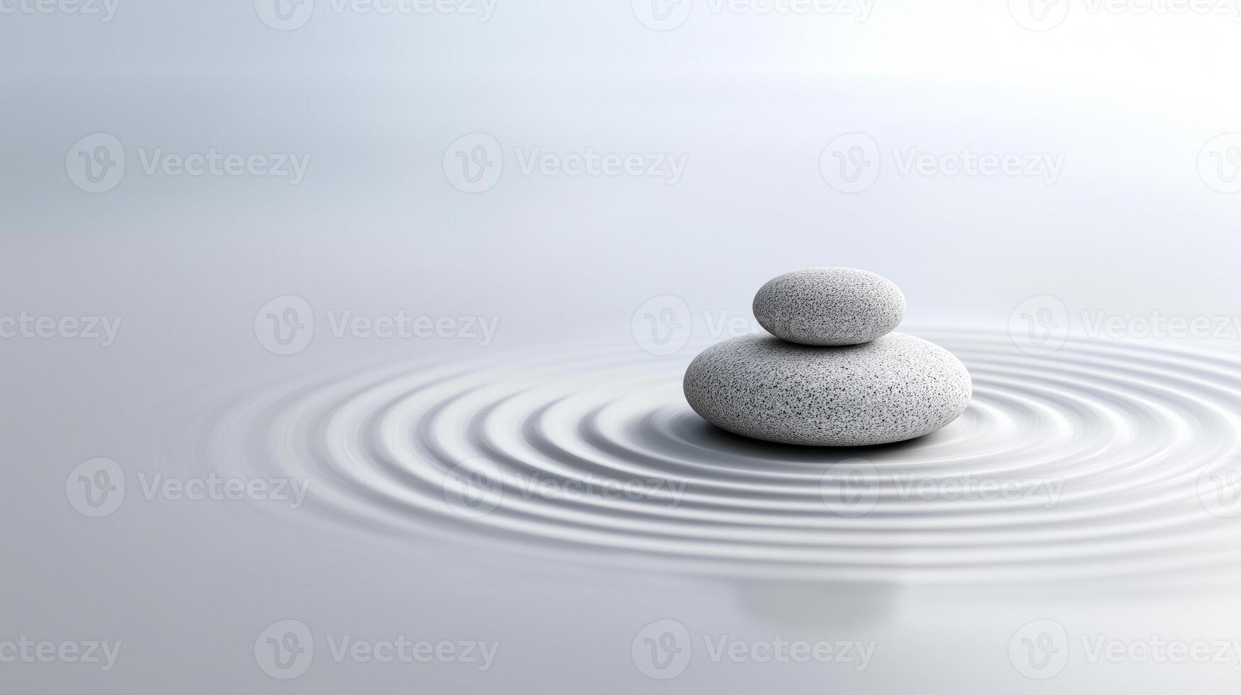 Mindfulness Meditation Concept with Stacked Stones photo