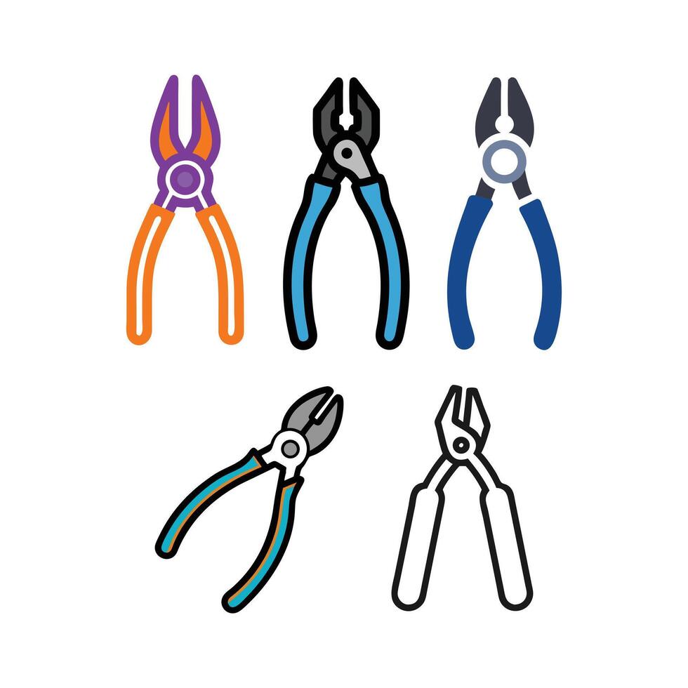 illustration of a pliers vector