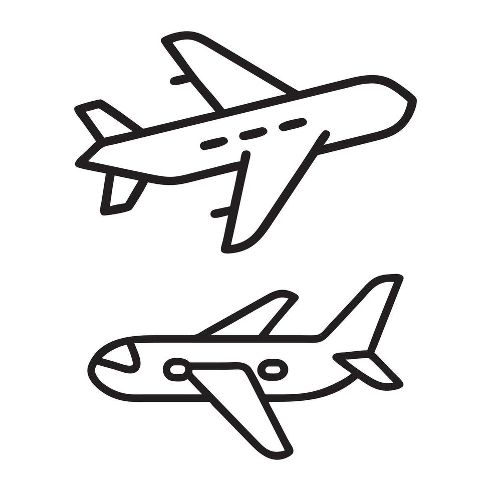 illustration of a plane icon vector
