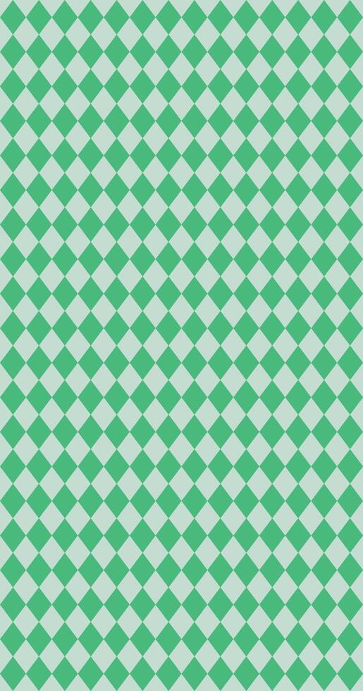 Vertical Bright green geometric harlequin seamless pattern with repetitive diamond grid, vibrant checkered background for fabric, wrapping paper, wallpaper, website, print, modern or retro design vector
