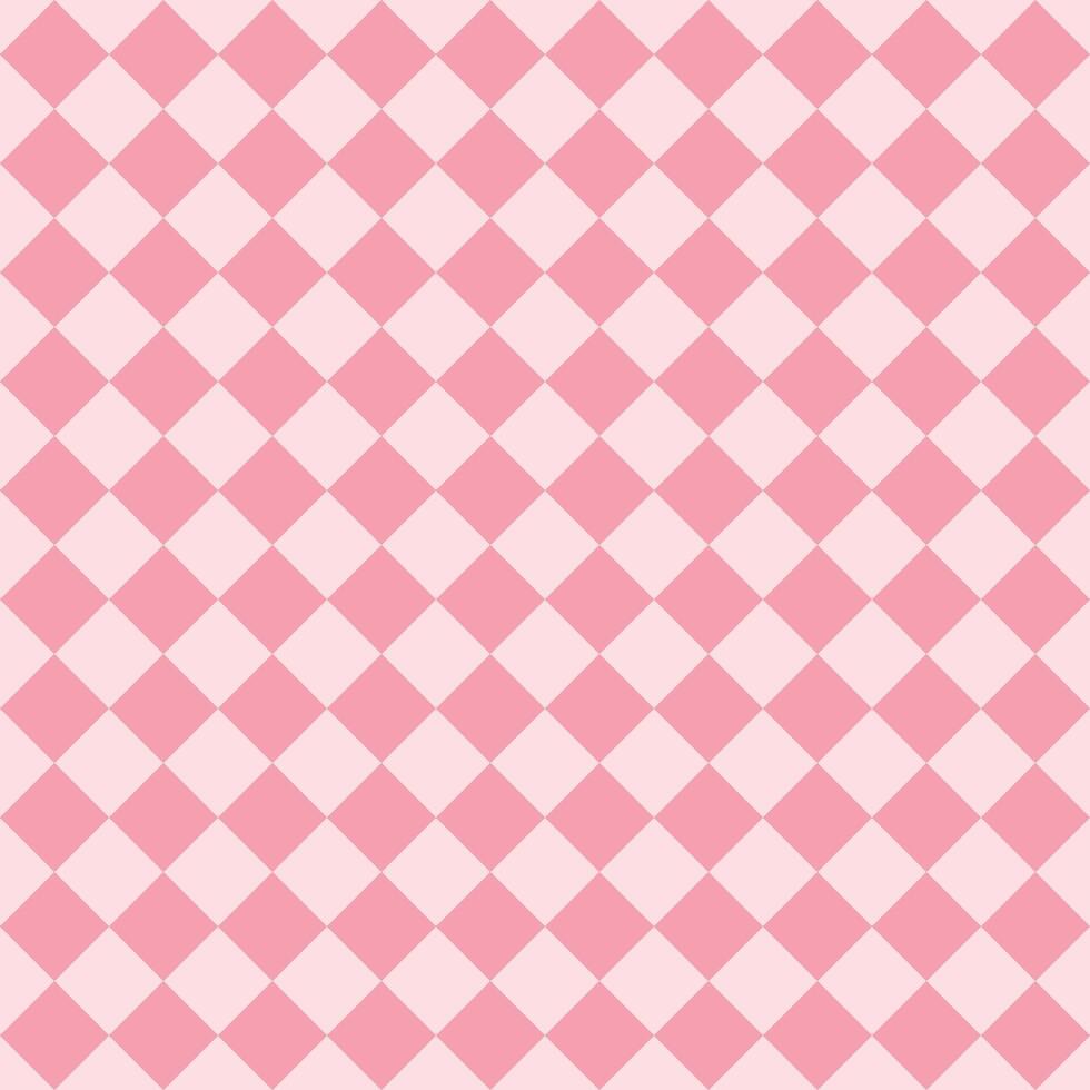 Bright seamless pink and light cream argyle pattern with checkered diamonds ideal for cute textile backgrounds pastel wrapping paper digital surface prints minimal stylish geometric design square vector