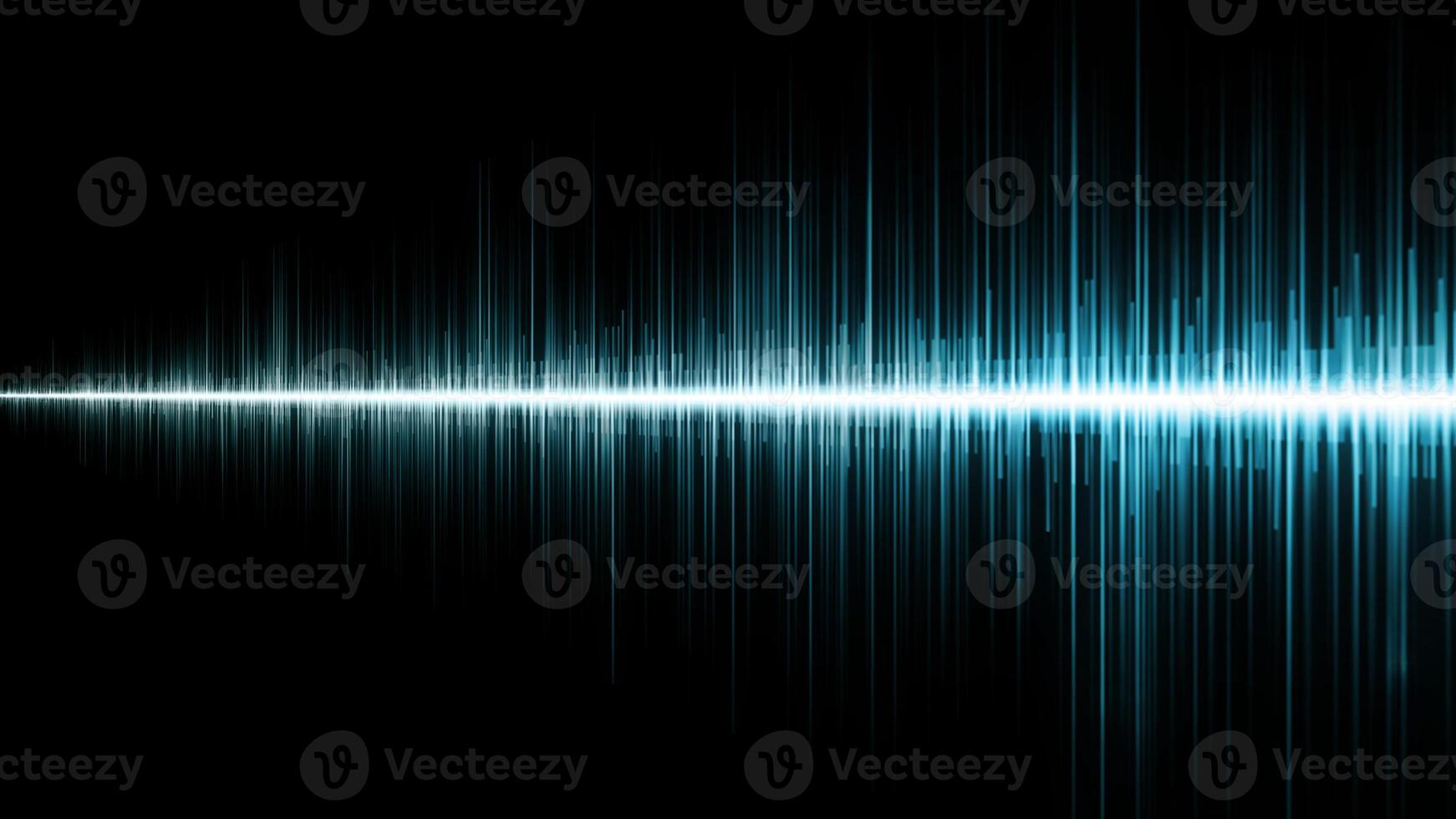 Sound wave and waveform in dynamic, colorful design. Blue gradient representing audio, signal, and photo