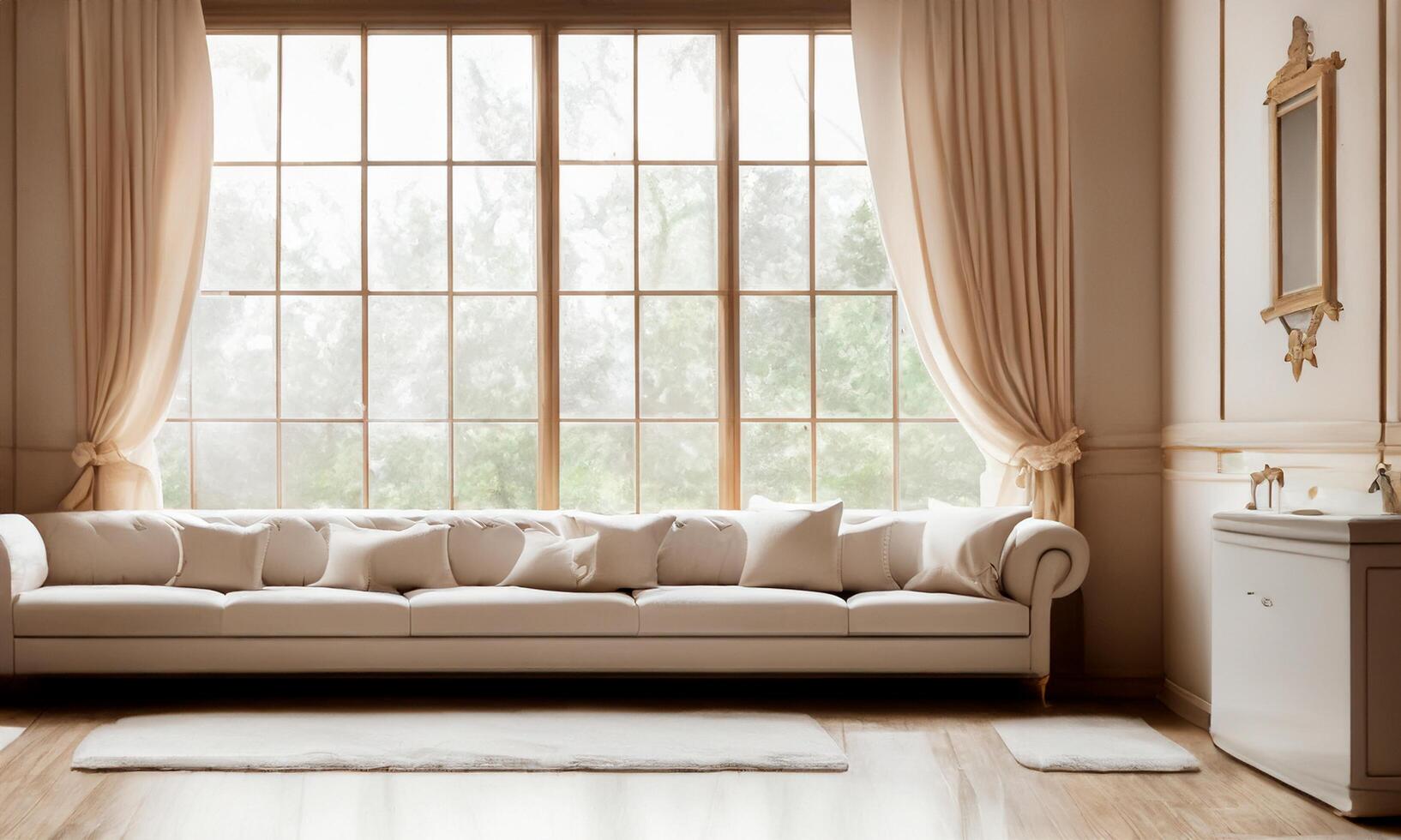 Minimalist background environment with pleasant atmosphere, especially for architects and interior decorators beige photo