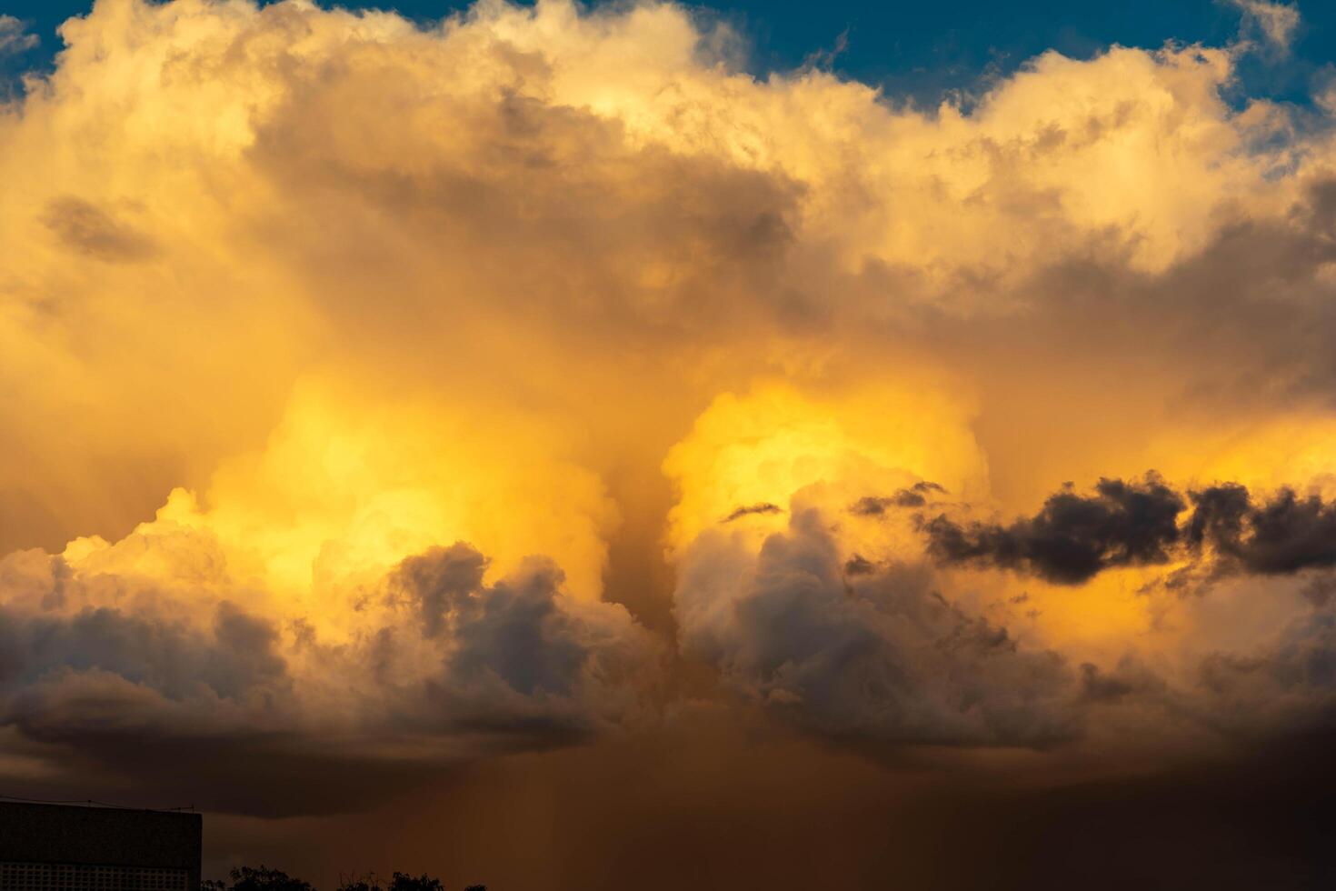 Multicolored sky with clouds and dramatic lighting perfect landscape photo