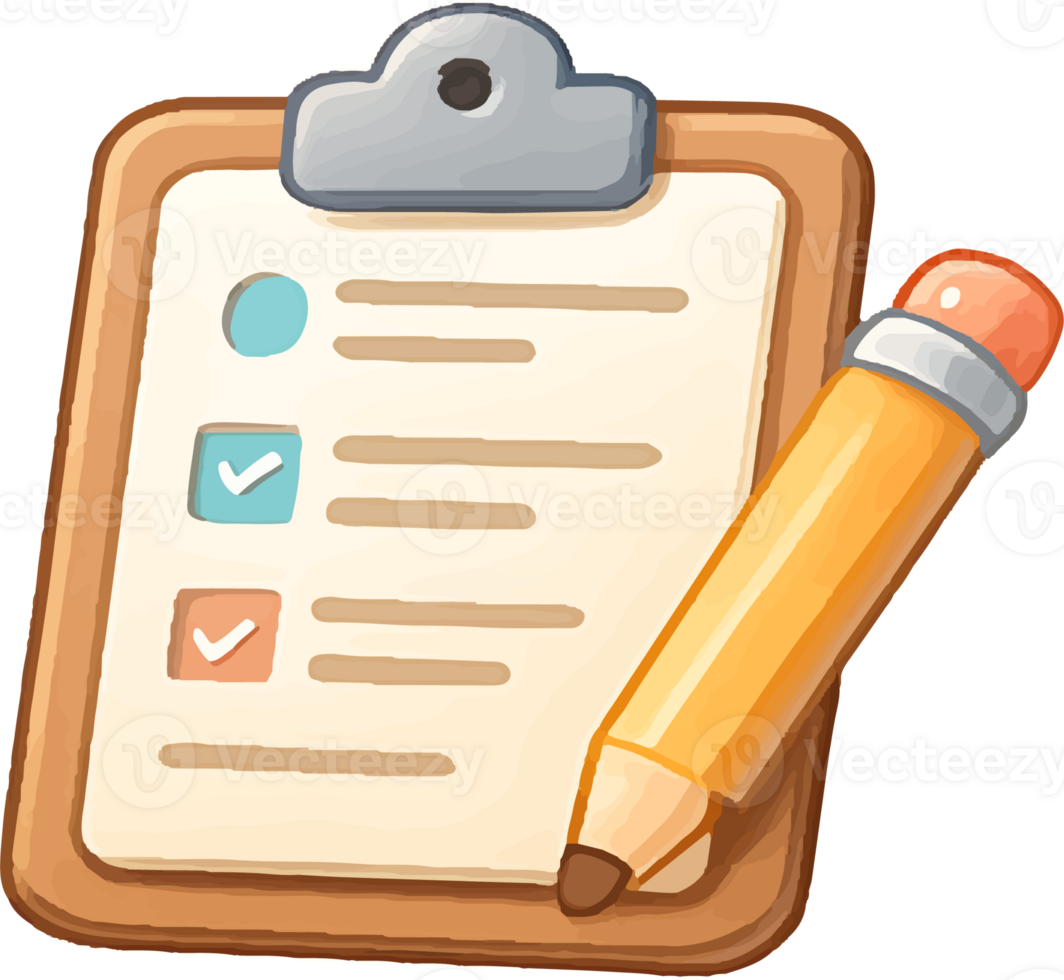 clipboard and pencil icon budgeting png