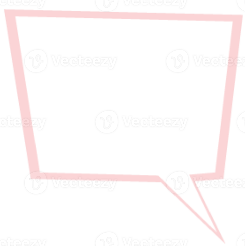 Speach Bubble Square png