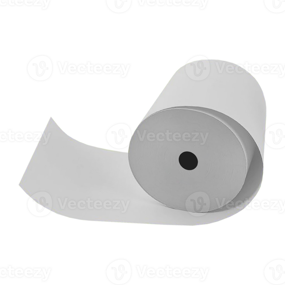 White Thermal label rolls png