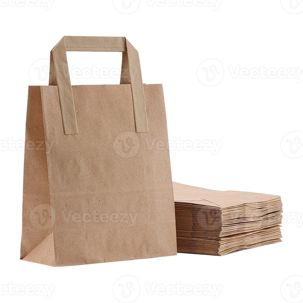 Recycled Kraft sos paper bags png