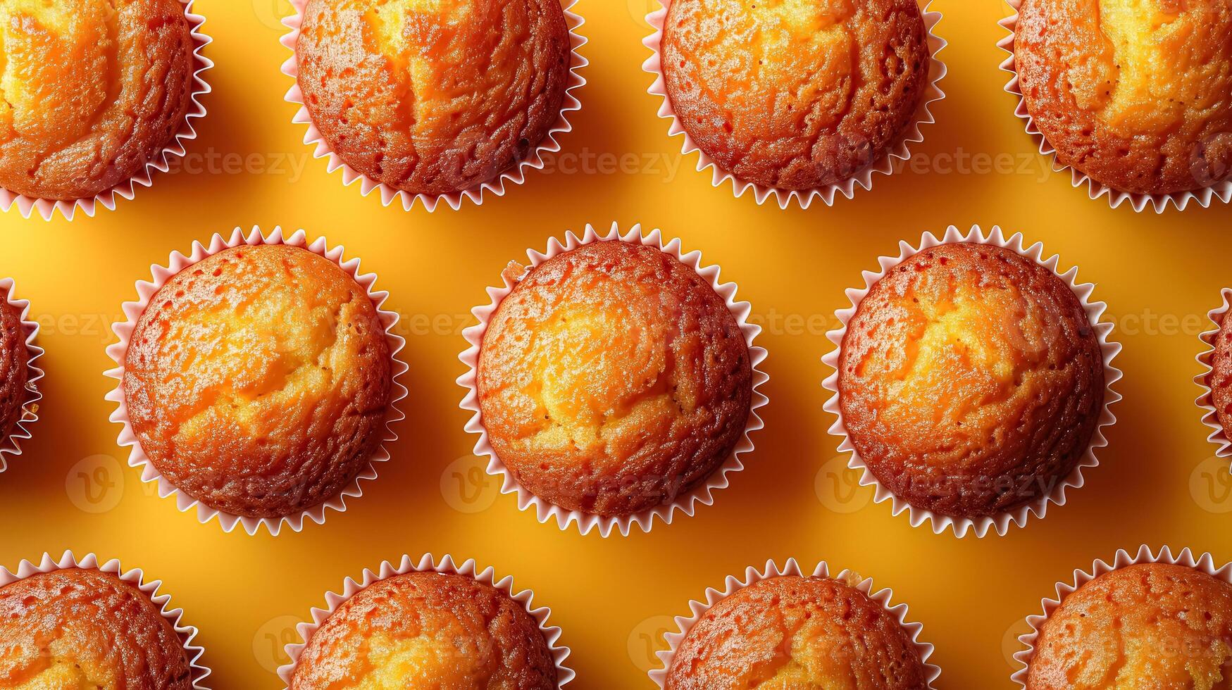 Mini muffins with golden crunchy top photo