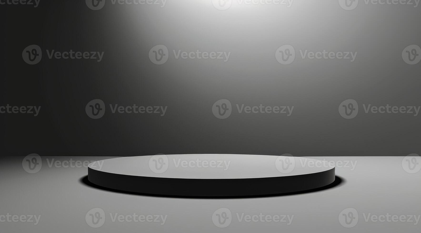 Large empty stage with a black surface photo