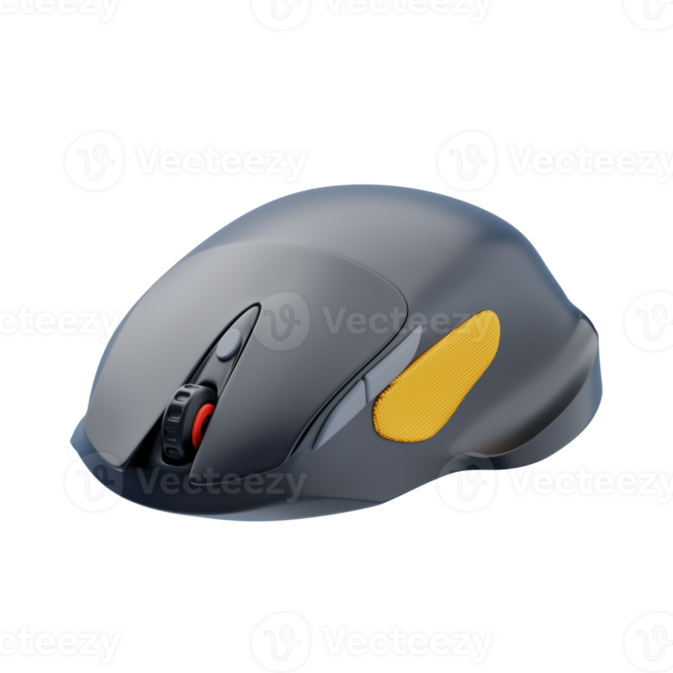 Gaming mouse 3D Icon. Ergonomic gaming mouse 3d icon png