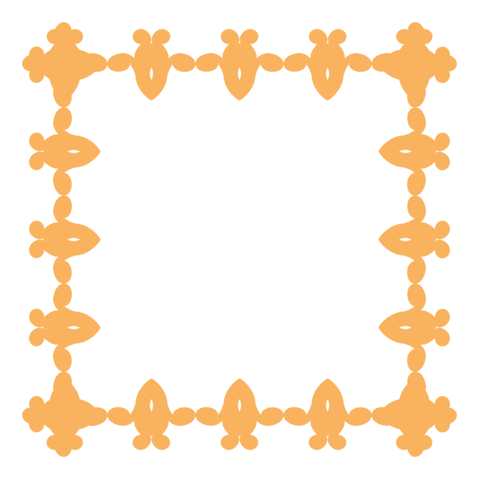 Luxury corner rectangle certificate border pattern line photo frame islamic wedding invitation background png